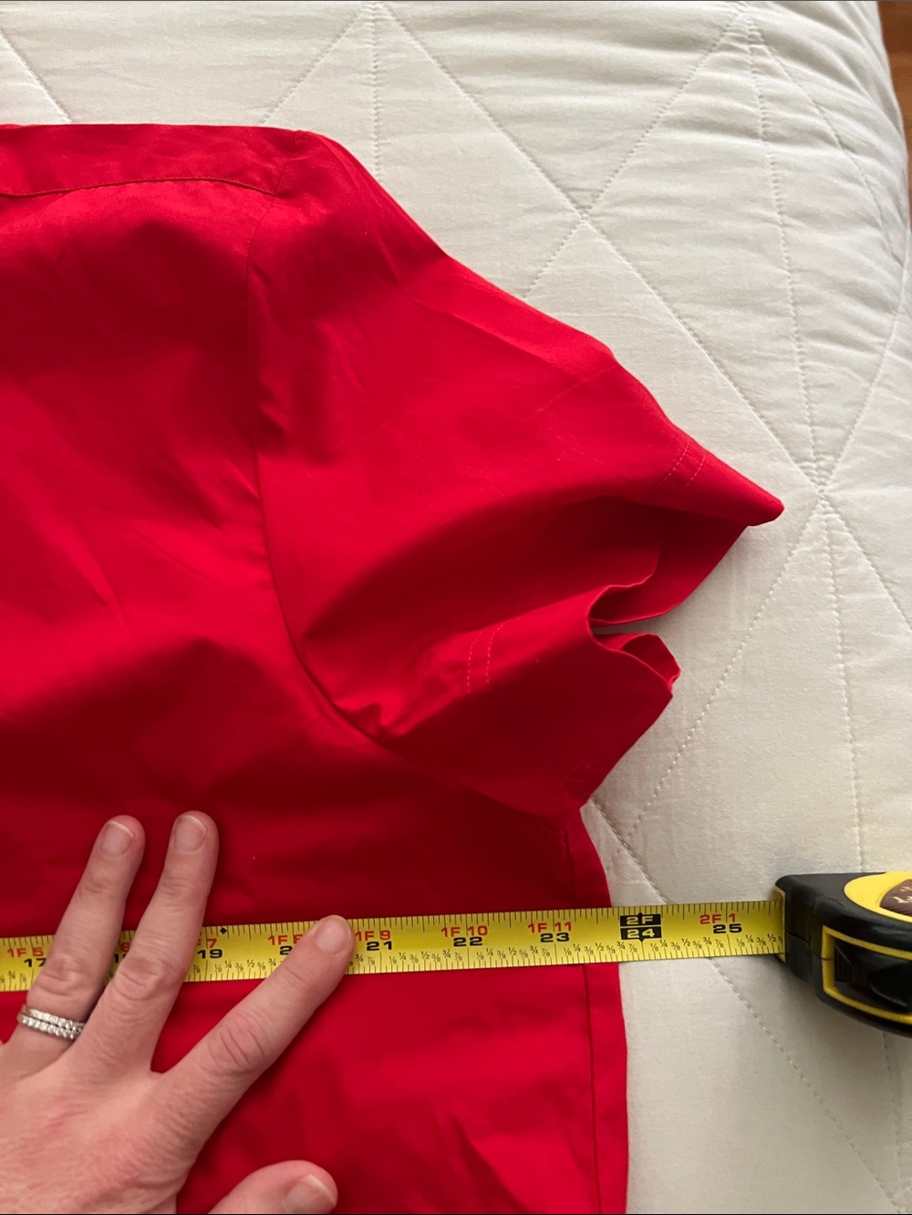 J. Crew Gamine shirt in cotton poplin Size 14 Red - Picture 12 of 16